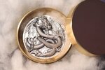 WINGED DRAGON OF THE HERITAGE 9 Dragons Series 5 Once Argent Monnaie 18888 Francs Chad 2024