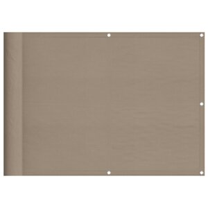 vidaXL Écran de balcon taupe 75x700 cm 100 polyester oxford