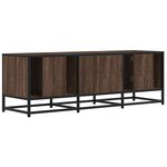 vidaXL Meuble TV chêne marron 120x35x41 cm bois d'ingénierie et métal