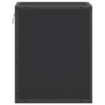 vidaXL Tables de chevet murales 2 Pièces noir 40x31x39 5 cm