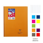 Cahier protège-cahier Koverbook Piqué Polypro 24x32 cm 160 P Q 5x5 Coloris Alé... CLAIREFONTAINE