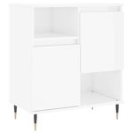 vidaXL Buffets 3 Pièces blanc brillant bois d'ingénierie