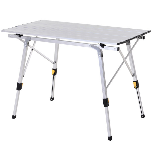 Table pliante en aluminium table de camping table de jardin 4 personnes hauteur réglable + sac de transport