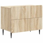 vidaXL Cabinet de chevet avec tiroir Chêne Sonoma 62 x 34 5 x 49 5 cm
