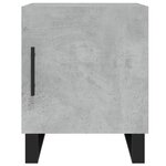 vidaXL Table de chevet gris béton 40x40x50 cm bois d’ingénierie