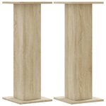 vidaXL Supports pour plantes 2 Pièces chêne sonoma bois d'ingénierie