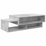 vidaXL Table basse Gris béton 105 x 50 x 32 5 cm Bois d'ingénierie