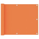 vidaXL Écran de balcon Orange 75x400 cm Tissu Oxford