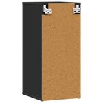 vidaXL Armoire à chaussures Noir 32x35x70 cm Bois d’ingénierie