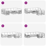 vidaXL Ensemble de canapés d'extérieur 8 Pièces Blanc et Anthracite