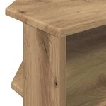 vidaXL MeubleTVd'Angle Chêne artisanal 102x40 5x45cm Bois d'ingénierie