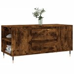 vidaXL Table basse chêne fumé 102x44 5x50 cm bois d'ingénierie