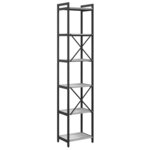 vidaXL Étagère Sonoma gris 40 x 30 x 189 5 cm Bois d'ingénierie