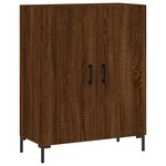 vidaXL Buffet haut Chêne marron 69 5x34x180 cm Bois d'ingénierie