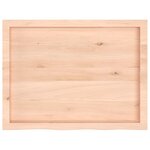 vidaXL Étagère murale 80x60x(2-4) cm bois de chêne massif non traité