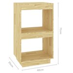 vidaXL Bibliothèque 40x35x71 cm bois de pin massif
