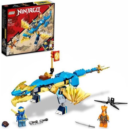 Lego 71760 ninjago l'évolution dragon du tonnerre de jay set avec figurine  de serpent avec banniere de mission a collectionner - La Poste