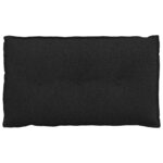 vidaXL Coussin de Dos Noir 80 x 19 x 50 cm tissu
