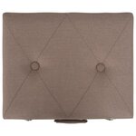 Tabouret de rangement 40 cm marron tissu 02_0010895