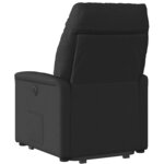 vidaXL Fauteuil inclinable noir tissu