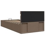 vidaXL Cadre de lit à rangement hydraulique sans matelas 100x200 cm