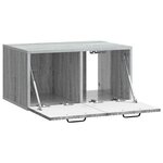 vidaXL Meuble TV mural Sonoma gris 59 5 x 41 x 30 cm Bois d'ingénierie