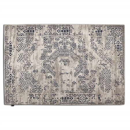 Dutch Lifestyle Tapis Durban Jahrg 300x200 cm Gris et bleu