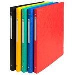 Classeur 4 Anneaux 15mm Carte Lustrée - A4 - Couleurs Assorties - X 20 - Exacompta