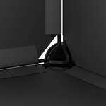 vidaXL Cubes de rangement 6 Pièces Noir PP