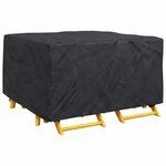 vidaXL Housse pour mobilier d'extérieur Noir 150 x 150 x 75 cm 600D