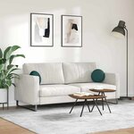 vidaXL Coussins de siège 2 Pièces Vert foncé Ø30 x 13 cm tissu