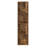 vidaXL Armoire d'angle vieux bois 33x33x132 cm bois d'ingénierie