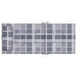 vidaXL Coussins de chaise à dossier haut lot de 4 carreaux gris