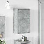 vidaXL Cabinet de salle de bain Gris béton 39 x 23.5 x 65 cm