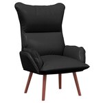 vidaXL fauteuil Noir 69 x 74 x 93 cm Cuir artificiel