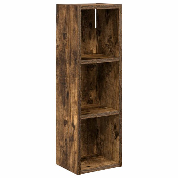vidaXL Armoire murale de salle de bain Chêne Fumé 20 x 16 x 62 5 cm