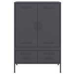 vidaXL Buffet haut anthracite 68x39x101 5 cm acier