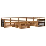 vidaXL Ensemble de canapés d'extérieur 6 pc Naturel