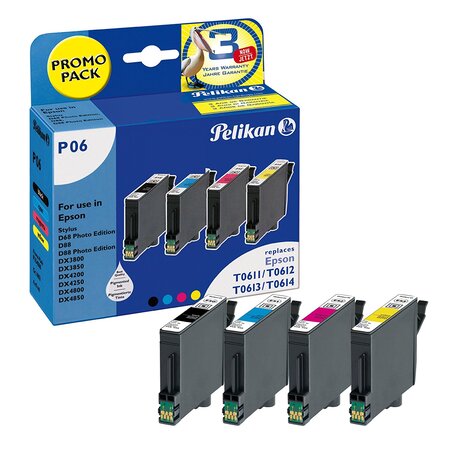 Paquet multiple encre pr EPSON Stylus D68/D88/DX3800 PELIKAN PRINTING