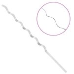 vidaXL Tuteurs spirales pour plantes 5 Pièces Argent 150 cm