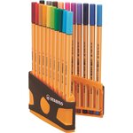 Colorparade 20 Stylos-feutres Dessin point 88 Pointe fine 0 4mm 20 Couleurs x 10 STABILO