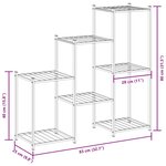 vidaXL Jardinière 83x25x80 cm Noir Fer