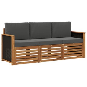 vidaXL Ensembles de canapés 3 pc Bois d'Acacia Massif