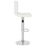 vidaXL Tabouret de bar Blanc Similicuir