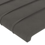 vidaXL Têtes de lit 2 Pièces Gris foncé 72x5x78/88 cm Velours