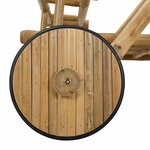 vidaXL Chariot de service avec roues Naturel 79 x 67 5 x 84 cm Bambou