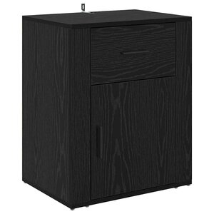 vidaXL Cabinet de chevet Chêne noir 50 x 36 x 60 cm Bois d'ingénierie