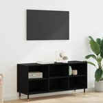 vidaXL Meuble TV Chêne noir 103 5 x 30 x 50 cm Bois d'ingénierie