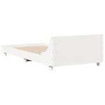 vidaXL Cadre de lit sans matelas blanc 100x200 cm bois de pin massif