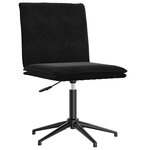 vidaXL Chaise à manger Noir Velours